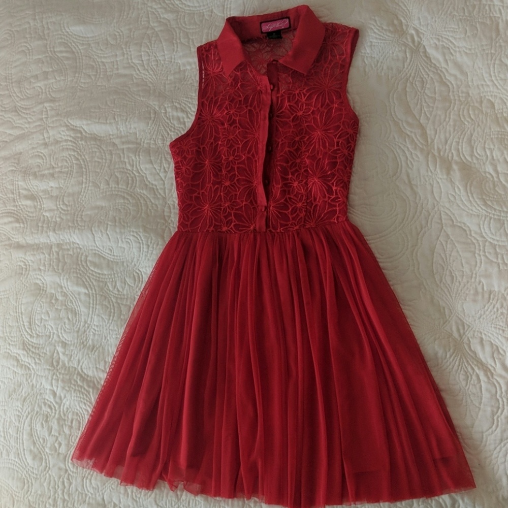 Bright Red Dress